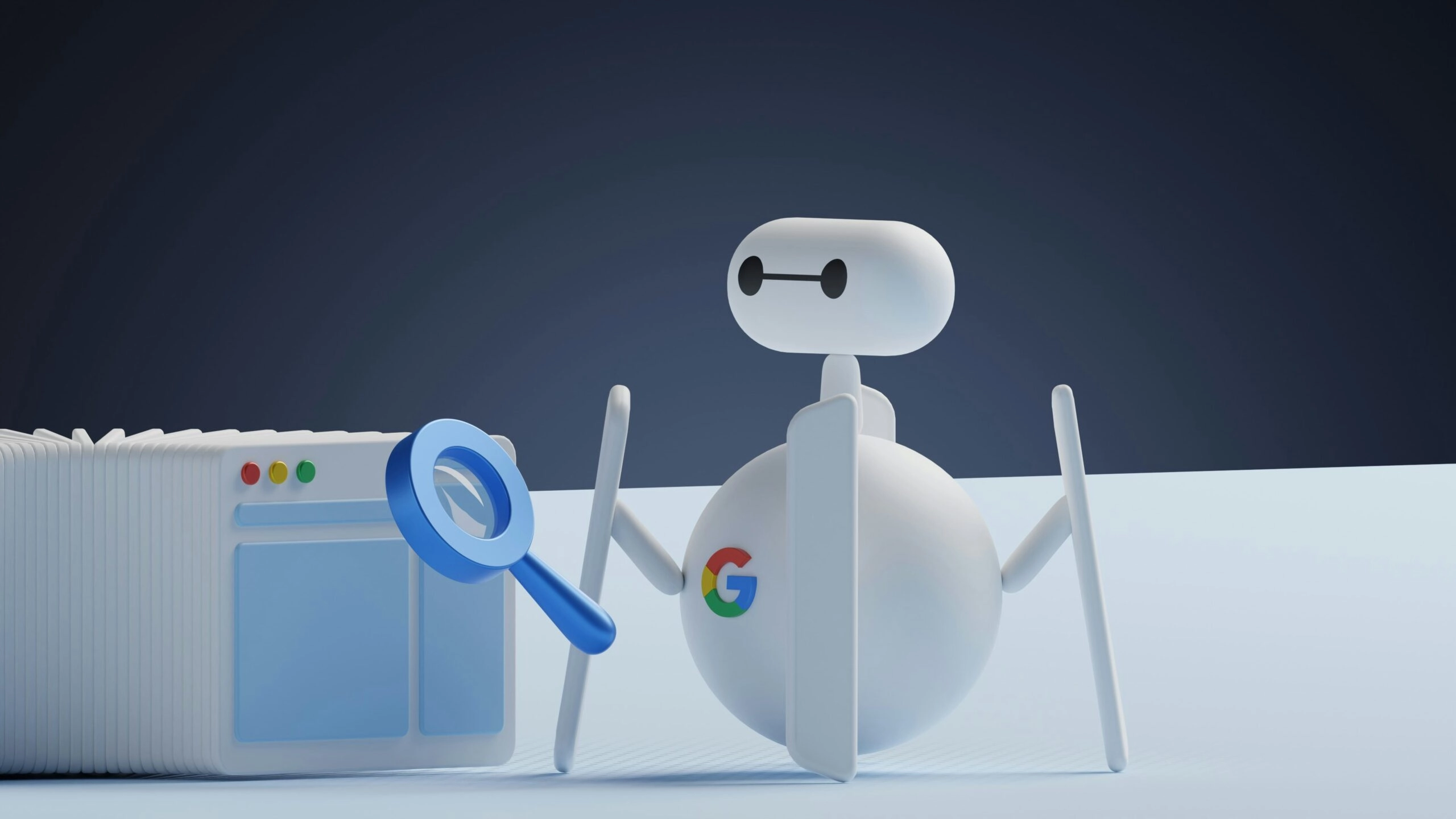 robot-with-a - magnifying glass